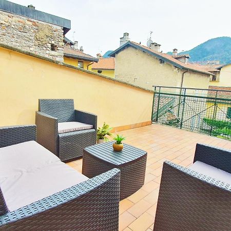 King Como Lake Center 9 Posti Letto- Grande Terrazza - 2 Bagni Privati Buitenkant foto