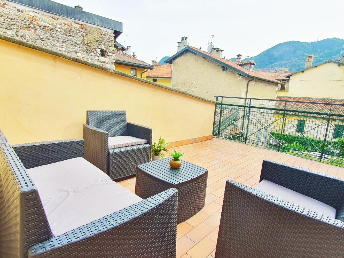 King Como Lake Center 9 Posti Letto- Grande Terrazza - 2 Bagni Privati Buitenkant foto